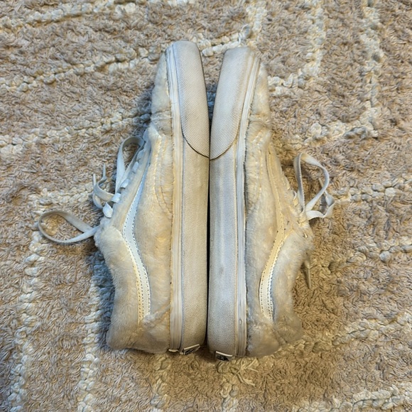 Cream Fluffy Vans - Picture 4 of 6